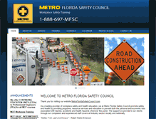 Tablet Screenshot of metrofloridasafetycouncil.com